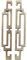 Mgoodoo Lot de 5 Poignée de Porte Bronzée 96mm, Poignée de meuble Rétro Vintage, Poignée de Placard, Bouton de Meuble pour Armoire Cuisine Buffet Tiroir