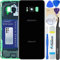 LUVSS Akkudeckel Kompatibel für Samsung Galaxy S8 Rückseite Glas Deckel Original Backcover Ersatz Reparatur Set SM-G950F (Schwarz)