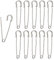 The Bead Shop Kiltnadeln, Extra Groß, Strapazierf?hig, Sicherheits-/Decken-Nadeln, 10,2 Cm, Für Schmuckherstellung, Hochzeiten Und Bastelarbeiten, 10 Stück, Legierter Stahl, Silber, Modern