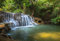 Forwall Fototapete Wald Wasserfall Natur Bäume Landschaft Tropen Wohnzimmer Schlafzimmer Vlies Tapete Wandtapete UV-Beständig Montagefertig (12114, V4 (254x184 cm) 2 Bahnen)