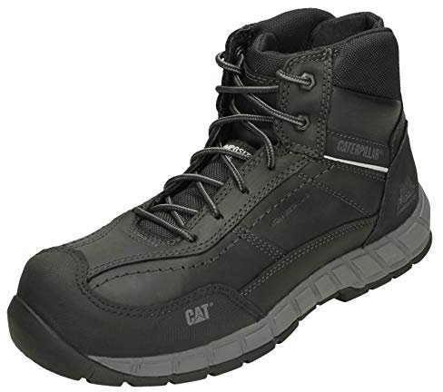 Caterpillar Men's Streamline Mid Leather CT S1P HRO SRC Construction Boot, Black, 6 UK