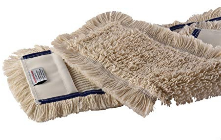 Baumwoll Wischmop 53 cm Taschen aus Polyester Ersatz für Mop Klapphalter - Wischmoppbezug , für Versiegelung Reinigung von Bodenbeläge wie Laminat, Dielen Fliesen Feudel, Bodenwischer Ersatzbezug (2)