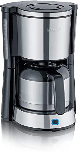 SEVERIN 4846-000 KA 4846 Kaffeemaschine TYPE, 1000, Kunststoff, 1 Liter, Edelstahl-gebürstet-schwarz
