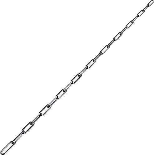 Stainless Steel Chain, Lsqurel 6.5ft Metal Chain Link Chain Small 5/64in Light Duty Chain Utility Chain Jack Chain for Home Outdoor Camping Hanging etc (5/64in-6.5ft)