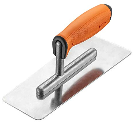 NEO TOOLS NEO Venezianer Glättekelle 240 x 97 mm, Blattstärke 0,5 mm | Ergonomischer Kunststoffgriff, Blatt aus rostfreiem Stahl