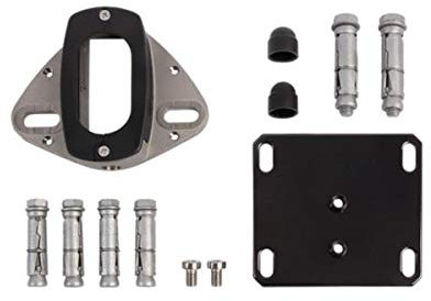 Kit de fixation au sol pour ferme-porte intégré INTERIO, toutes fixations incluses - LOCINOX -