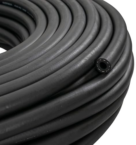 8MM E10 Reinforced Rubber Fuel Hose Engine UNLEADED Petrol Diesel Oil LINE Pipe (5m) Length