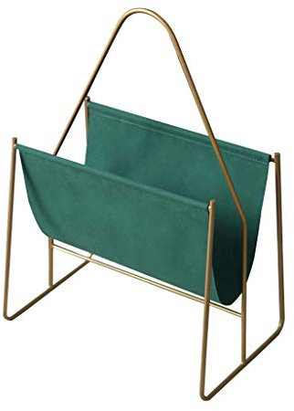 WYRKYP Bücherregale Metall Leder Zeitschriftenständer Zeitschriftenregal Zeitungsständer Rack Desktop-Lagerregal Multifunktionsregal