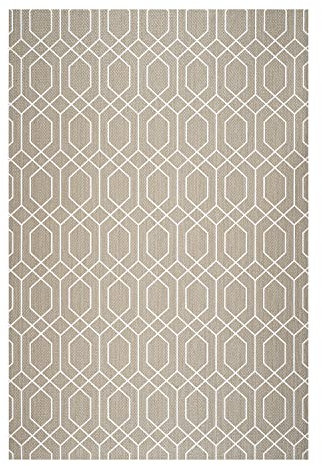 STORESDECO Alfombra vinilica de Tejido Trenzado Premium de Alta Gama Lavable Antideslizante Alfombras vinilicas Resistentes para Salon Cocina habitacion baño Pasillo Color Blanco nórdico 60x90 cm