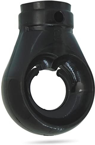 markiso® Markisenkurbel Kugelöse Schwarz RAL9005 – Ersatz-Öse für Markisengetriebe [Made in Germany] – 12 mm Bohrung – Robuste Kunststofföse für Kugelhaken & Kugelkopf