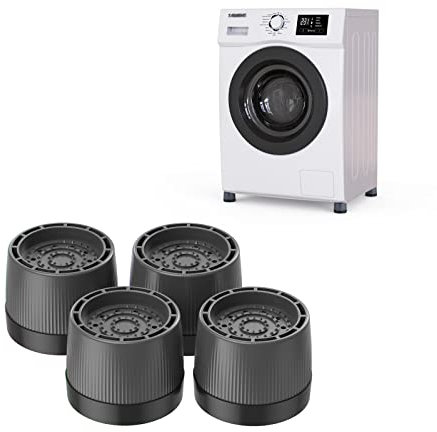 nediea Anti Vibration Pads for Washing Machine, Adjustable Anti-slip Washer Rubber Pads, Washing Machine Feet Anti-vibration Universal Furniture Pads, Pack of 4