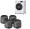 nediea Anti Vibration Pads for Washing Machine, Adjustable Anti-slip Washer Rubber Pads, Washing Machine Feet Anti-vibration Universal Furniture Pads, Pack of 4