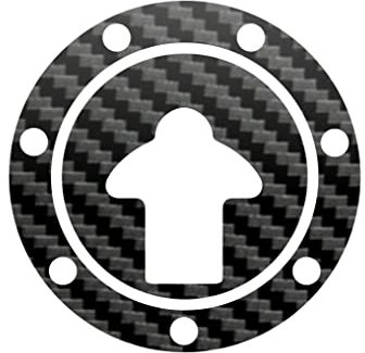 DualColorStampe Aufkleber Tankdeckel kompatibel mit KAWASAKI ZX-11 ZXR-250 (95-97) Carbon Motorrad M0218 (Carbon Schwarz)