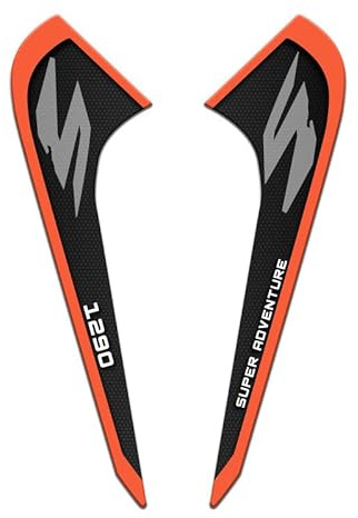 Paraserbatoio.it PROTEZIONI FRONTALI RESINATO ADESIVO EFFETTO 3D, PER MOTO COMPATIBILE CON KTM 1290 Adventure S 2021-2022 Arancione