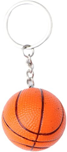 Porte-clés de basket-ball avec pendentif ballon de sport pour sac à dos, cadeaux de fête de basket-ball, prix pour l'école, le carnaval, taille M, autres pierres précieuses, conforme à l'image., M