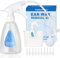 TopQuaFocus Kit per la rimozione del cerume - Sistema di rimozione del cerume con punte flessibili e kit per il lavaggio e l'irrigazione delle orecchie Bottiglia spray per adulti e bambini 300ml