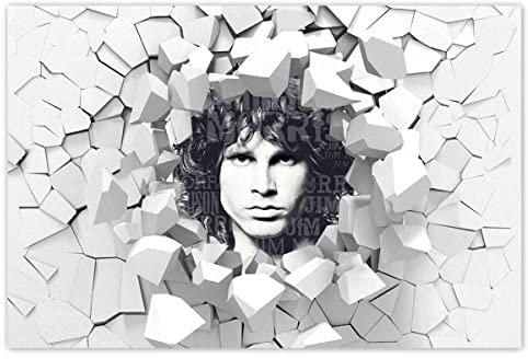 Jim Morrison H693M_WDPL1B Foto-Poster, Wandkunst, Dekoration, 120 x 80 cm