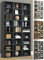 VCM Holz CD DVD Standregal Bücherregal Raumteiler Deko Regal Glas Zilas XL