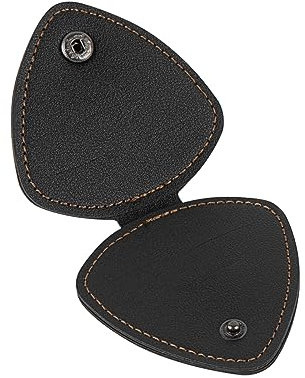 Musiin Gitarrenplektrenhalter aus Leder, Gitarrenplektrum-Tasche, Plektrum-Tasche, Plektrumhülle, Plektrumhülle,