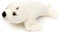 Uni-Toys - Robbe Plushie (weiß) - 19 cm (Länge) - Plüsch-Robbe, Seehund - Plüschtier, Kuscheltier