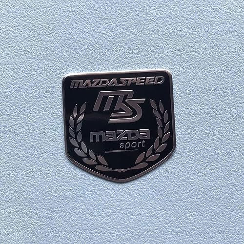 YOFAB Auto Emblem Aufkleber für Mazda Speed Mazda MS, Buchstaben Emblem Aufkleber, Auto Body Abzeichen Sticker, Logo Abzeichen Styling Dekorationsaufkleber Zubehör,G