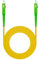 Ewent 100 Metro Cavo Fibra Ottica SC/APC per SC/APC Simplex Monomodale 9/125, G.657A2, LSZH, Compatibile con Tim Fibra, Vodafone Fibra, Wind Fibra e Tre Fibra etc, Giallo/Verde 100M