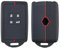 OTMIK Housse Silicone pour clé de Voiture Convient pour Renault Austral Remote Key Shell Accessories (Rouge)