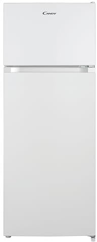 Candy CDG1S514EW - Frigorífico Combi, 211L, Cajón Verdulero, Iluminación LED, Puerta Reversible, 41DB, Alarma de Puerta, Ancho 55cm, Altura 1,45m, Blanco