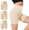 IceCony Radlerhose Damen Kurz für Kleid Kurze Leggins Unter Kleid Boxershorts Leggings Sporthose Beige Hautfarbene Blickdicht Laufhose Reibungslos Outdoor Biker Unterhosen Fahrradhose XXL 3er Pack