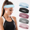 Mabor 5 Stück Atmungsaktive Haarband Damen Sport Stirnband Damen Rutschfeste Stirnbänder Elastische Schweißband Strin für Yoga Laufen Fitness Make-up