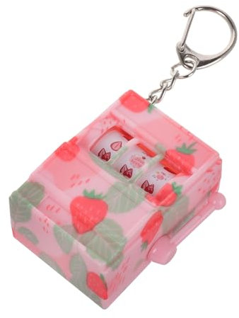 TOYANDONA Slot Machine Keychain Fun and Cool Keyring for Girls Aesthetic Keyring Toy Fidget Keychain for Boys and Girls Accessory