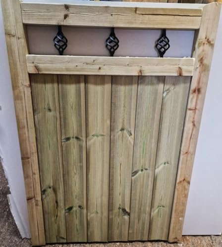 Wooden Garden Gate Pedestrian 3 ft 90cm Deepwooden garden gate, garden gates wooden, garden gates wooden, (90 cms High x 105 cms Wide x 5 cms Deep)