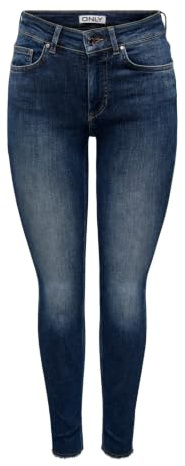 ONLY Female Skinny Jeans ONLBLUSH Mittlere Taille Skinny Fit Knöchellang Jeans
