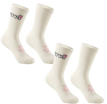ROCKBROS TVI 2 Paar Winter Fahrradsocken Damen, Radsocken Laufsocken Atmungsaktive mit Wolle Rennrad Socken Thermo Sportsocken für Outdoor MTB 35-42
