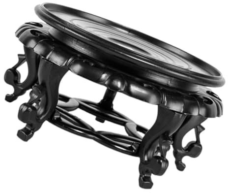 IMIKEYA Présentoir à Plantes Vintage De 7 Pouces (Dia) - Socle Rond En RéSine Pour Bonsaï - Petit Support De Vase En Forme D'Aquarium Pour Décoration D'Intérieur