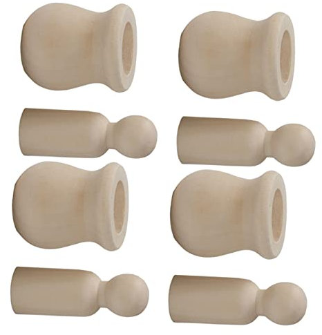 ARTIBETTER 20 Satz Diy Holzpuppen Teile Unbemalte Holzfiguren zum Anmalen für Bastelprojekte für Diy Dekorationen