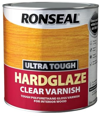 HOCHSTE® Ultra Tough Hardglaze Clear Varnish, Quick Dry, Coating for Furniture, Doors, Durable & Protective, Scratch-Resistant, Long Lasting, (Clear Varnish, 250ml)
