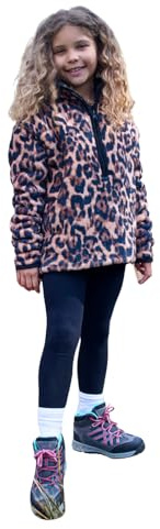 OHS Kids Half Zip Fleece Jackets, Winter Warm Clothing for Girls Boys Super Soft Stylish