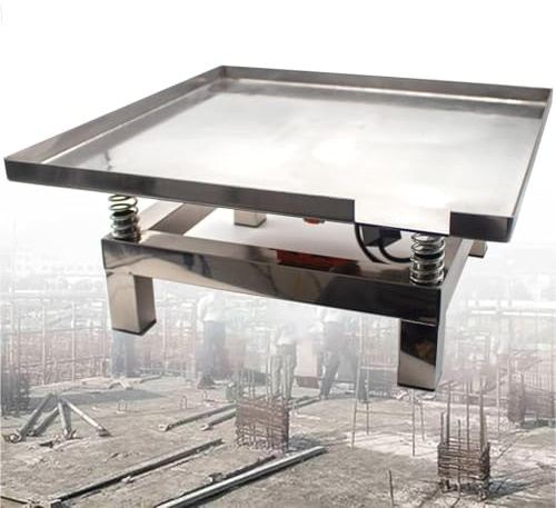 Wsexyy Concrete Vibrating Table, 50x50CM Stainless Steel Vibration Table for Concrete Vibration Test, Remove Bubbles & Precipitate, Frequency 3000 Times/min -3600 Times/min, 20KG Load Capacity