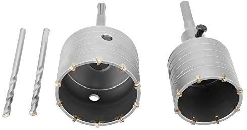 Haofy 65/80mm Steel SDS Plus Wall Hole Saw Drill Bit for Concrete and Stone, Efficient Drill Set for Impact, Great for Drilling in Ceramic Tile, Durable Materials, 6 Pack