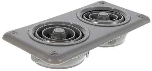 Milisten Grille de Ventilation pour Climatisation de Bus et Camping-car, Sortie de Climatisation Centrale Grise, Dimensions 16 X 9,4 X 3,6 Cm, Compatible Systèmes de Refroidissement