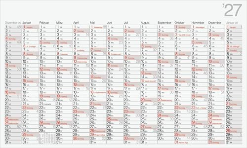 rido/idé 7033670007 Plakatkalender Mod. Office II 2027 1140×685 mm: 1 Seite = 14 Monate