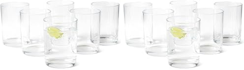 Amazon Basics Verres à Eau, Lot de 12 Pièces, 32,5cl, Compatible Lave-Vaisselle
