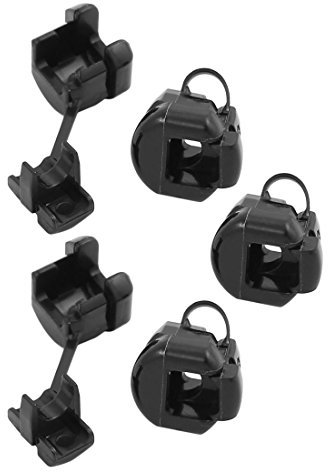 Sourcingmap 5 pcs 5 N-4 Câble rond fil Serre-câble Bush Grommet 11 mm de diamètre Noir