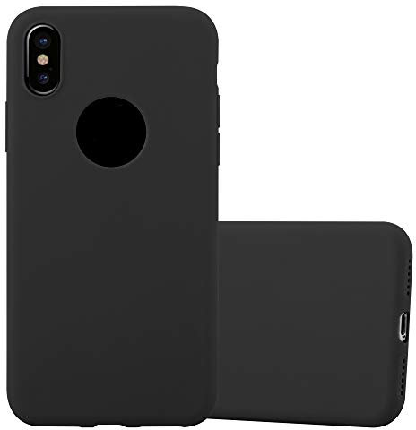 cadorabo Coque pour Apple iPhone XR en Candy Noir - Housse Protection Souple en Silicone TPU avec Anti-Choc et Anti-Rayures - Ultra Slim Fin Gel Case Cover Bumper