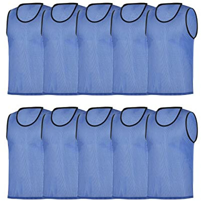 RHINOS sports Trainingsleibchen 10er-Set, Größe:152, Farbe:blau
