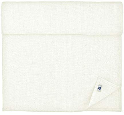 Linen & Cotton Tischläufer Stoff Tischband Tischdeko Hygge 100% Leinen, Weiß Weiss (40 x 300 cm) Lang Läufer Tisch Esstisch für Home Küche Abendessen Brunch Party Weihnachten