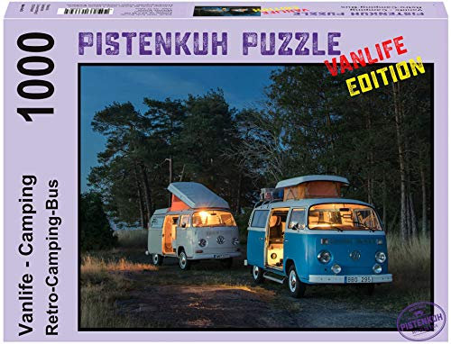 PISTENKUH Puzzle - Vanlife Edition - Retro-Camping-Bus - 1000 Teile