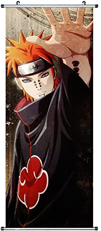 CosplayStudio Großes Naruto Rollbild/Kakemono aus Stoff | Poster 100x40cm | Motiv: Pain/Tendo