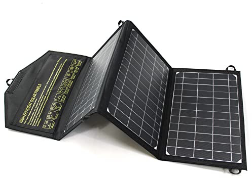 21W Chargeur Solaire Pliable - 3 panneaux - Étanche - Avec deux ports USB - Pour camping, iPhone, iPad, Samsung Galaxy, LG, téléphones portables et appareils